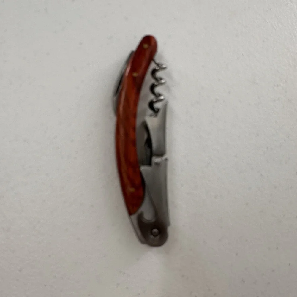 Professional‎ Splash 3 in 1 Rosewood Handle Wine Bottle Foil Opener Corkscrew a